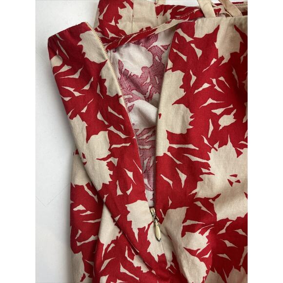 3 for $25-Due Per Due Red With Tan Pants Lightweight Cotton-blend Size 12 - Picture 10 of 12